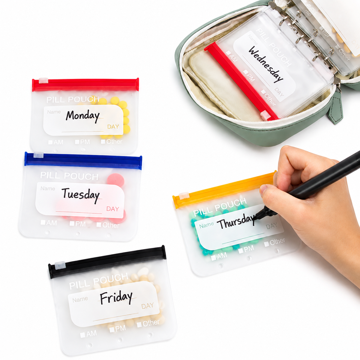 Seha™ – Waterproof Weekly Pill Organizer